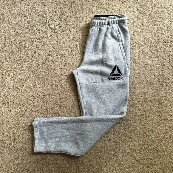 Reebok Grey Jogger Men Reebok Pants Reebok Sweatpants Mens Medium - Main Image
